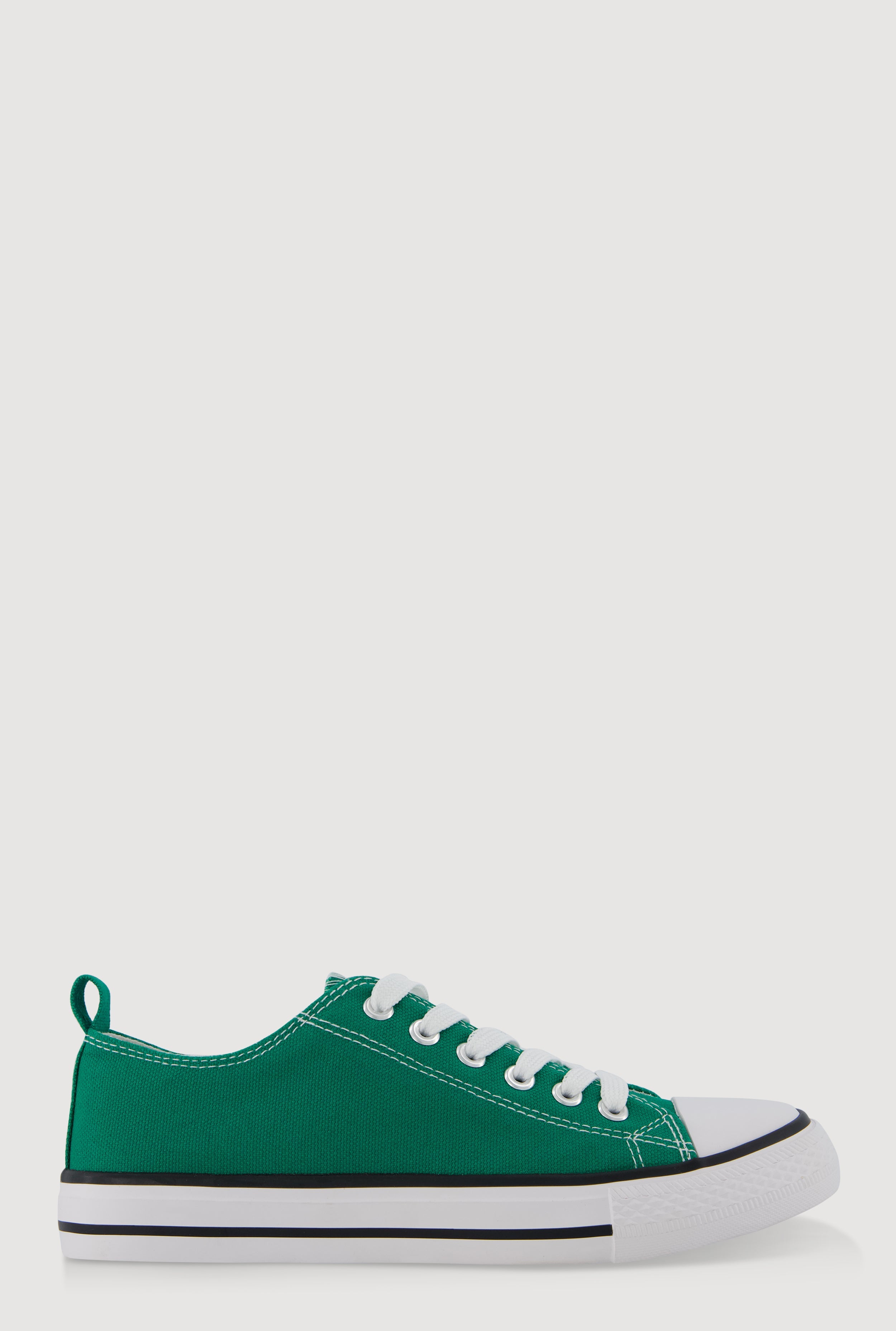 Lace Up Low Top Canvas Sneakers